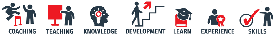Iconos de Coaching, Teaching, Knowledge, Development, Learn, Experience and Skills
